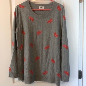 Orange slice sweater